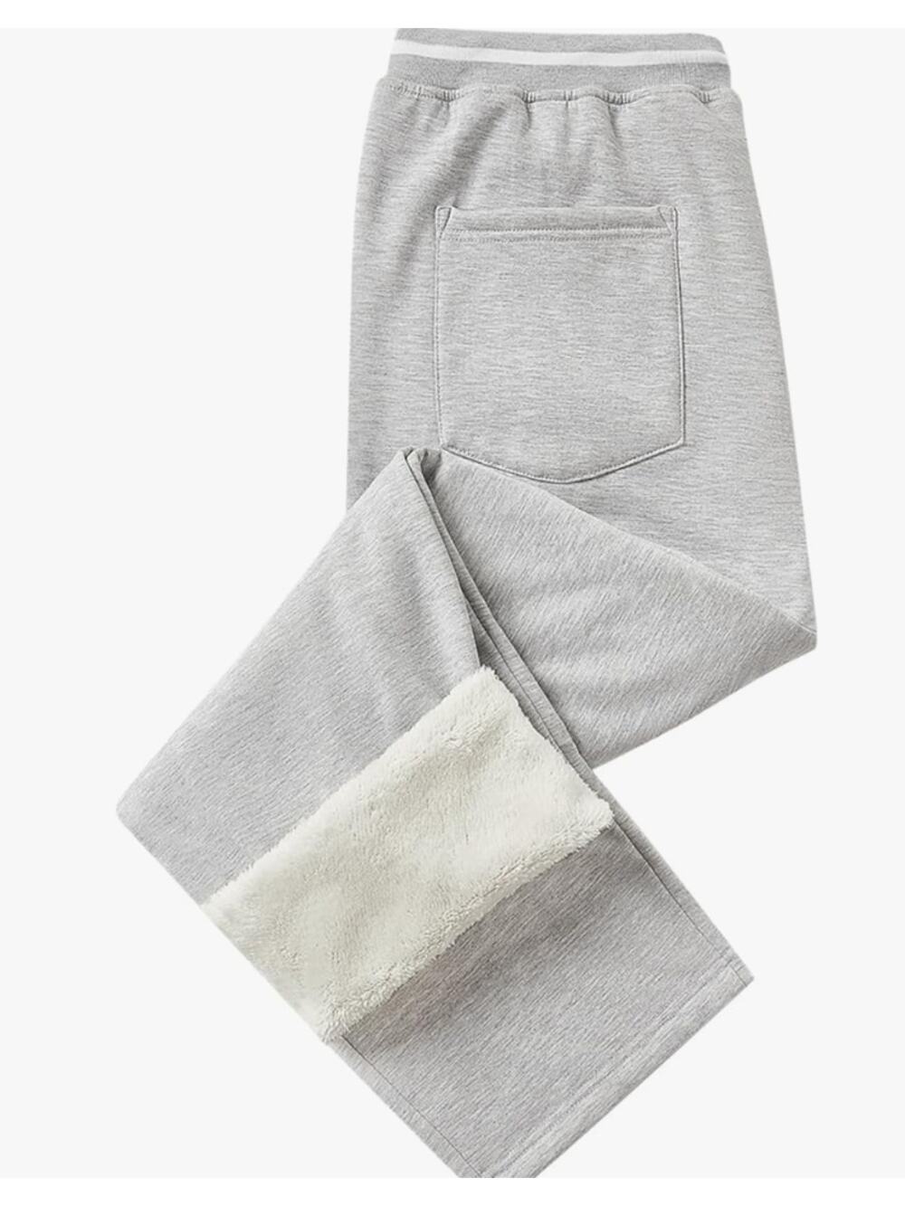 Mens 3XL Sweatpants with Zipper Pockets Soft Fleece Lined Drawstring Waist